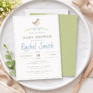 Baby Shower eines Stockenten Einladung