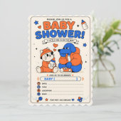 Baby Shower Einladung (Stehend Vorderseite)