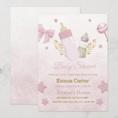 Baby Shower Einladung (Vorne/Hinten)