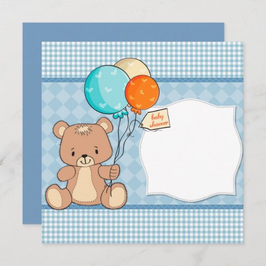 Baby Shower Einladung (Vorne/Hinten)