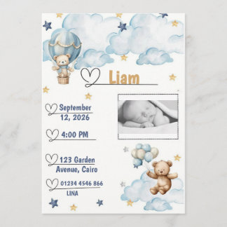 Baby Shower Einladung