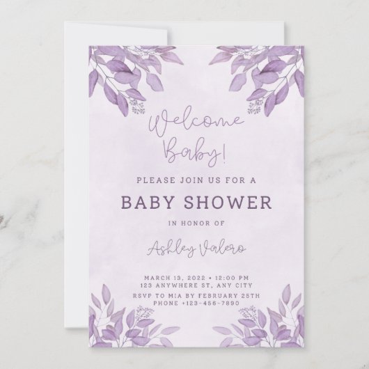 Baby Shower Einladung (Vorderseite)