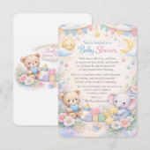 Baby Shower Einladung  (Vorne/Hinten)