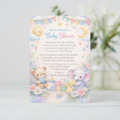 Baby Shower Einladung  (Stehend Vorderseite)