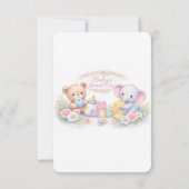 Baby Shower Einladung  (Rückseite)