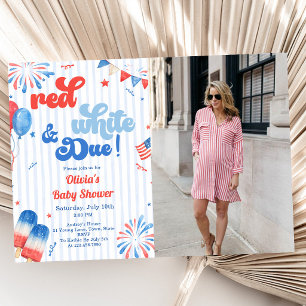Baby-Shower-Einladung - 4. Juli Einladung