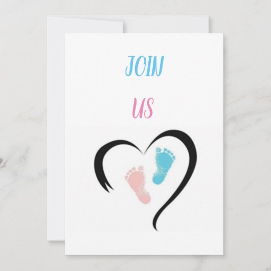 ***BABY SHOWER** EINLADUNG (AUCH GUT FÜR TWINS) (Vorderseite)