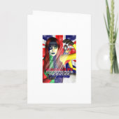 Baby Shower Einladung Card Gothic Fairy (Rückseite)