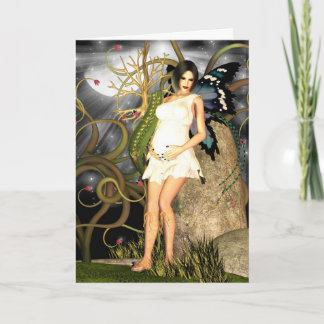 Baby Shower Einladung Card Gothic Fairy