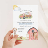 Baby Shower Einladung für junge Landtiere