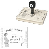 Baby SHOWER Einladung INK BRIEFMARKE - DIY Schwang Gummistempel (Stempel)