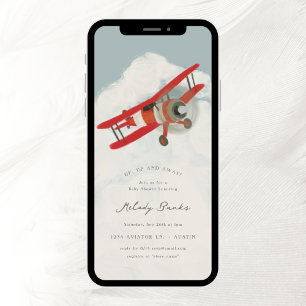 Baby Shower Einladung Kleiner Flieger