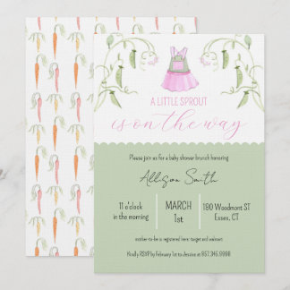 Baby Shower Einladung Kleiner Spross