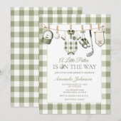 Baby Shower Einladung Little Putter (Vorne/Hinten)