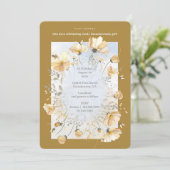 Baby Shower Einladung mit Bee's Meadow (Stehend Vorderseite)