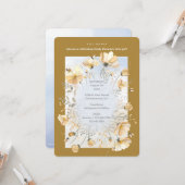 Baby Shower Einladung mit Bee's Meadow (Vorderseite/Rückseite Beispiel)
