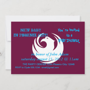 Baby Shower Einladung mit der Flagge von Phoenix C
