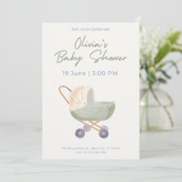 Baby Shower Einladung Süßes Bären Thema