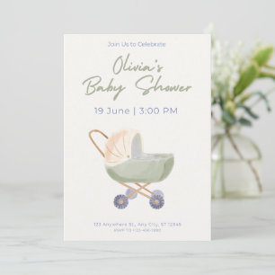Baby Shower Einladung Süßes Bären Thema