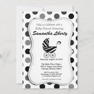 Baby Shower Einladung Zebra