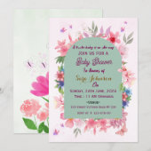 Baby Shower Einladungen (Vorne/Hinten)