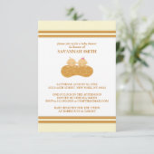 Baby Shower Einladungen für Twins (Stehend Vorderseite)