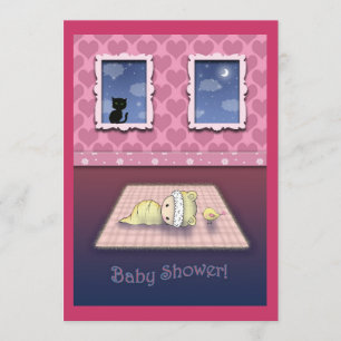 Baby-Shower-Einladungen süß und verspielt Einladung