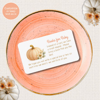 Baby Shower Einladungskarten mit Herbstthema Begleitkarte