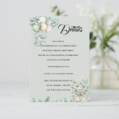 Baby shower Enclosure Card Details Begleitkarte (Stehend Vorderseite)