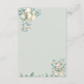 Baby shower Enclosure Card Details Begleitkarte (Rückseite)