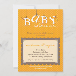 BABY SHOWER ERSUCHT :: Babybriefe 1P Einladung