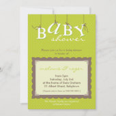 BABY SHOWER ERSUCHT :: Babybriefe 2P Einladung (Vorderseite)