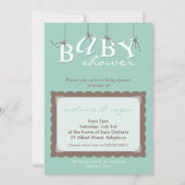 BABY SHOWER ERSUCHT :: Babybriefe 6P Einladung (Vorderseite)