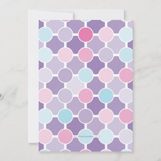 BABY SHOWER ERSUCHT :: Flitze 6P Einladung (Rückseite)