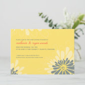 BABY SHOWER ERSUCHT :: modernes blühen 2L Einladung (Stehend Vorderseite)