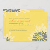 BABY SHOWER ERSUCHT :: modernes blühen 2L Einladung (Vorne/Hinten)