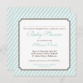 BABY SHOWER ERSUCHT :: Süßigkeiten Streifen 8Q Einladung (Vorne/Hinten)