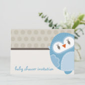 BABY SHOWER ERSUCHT :: Tanzuhu 8L Einladung (Stehend Vorderseite)