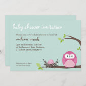 BABY SHOWER ERSUCHT :: UHL + Nest 3L Einladung (Vorne/Hinten)