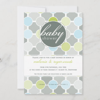 BABY SHOWER ERSUCHT :: unscharfe Flecken 1P Einladung