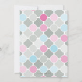 BABY SHOWER ERSUCHT :: unscharfe Flecken 2P Einladung (Rückseite)