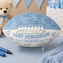 Baby Shower Es ist ein Junge Sport Blau Weiß First