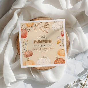 Baby Shower Fall Pumpkin Serviette