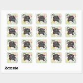 Baby Shower Farm Animals Square Sticker (Blatt)