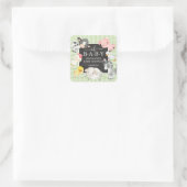 Baby Shower Farm Animals Square Sticker (Tasche)