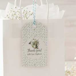 Baby Shower Favor Bag - Rustic Floral Thank You Geschenkanhänger