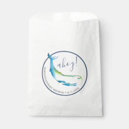 Baby Shower Favor Bags Cute Watercolor Whale Geschenktütchen