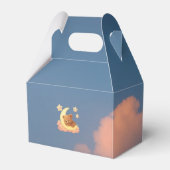 Baby Shower Favor Box – Teddy Bear on the Moon Geschenkschachtel (Rückseite)