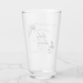 Baby Shower Favor Gift Glas (Rückseite)