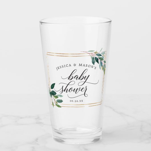 Baby Shower Favor Gift Glas (Vorderseite)